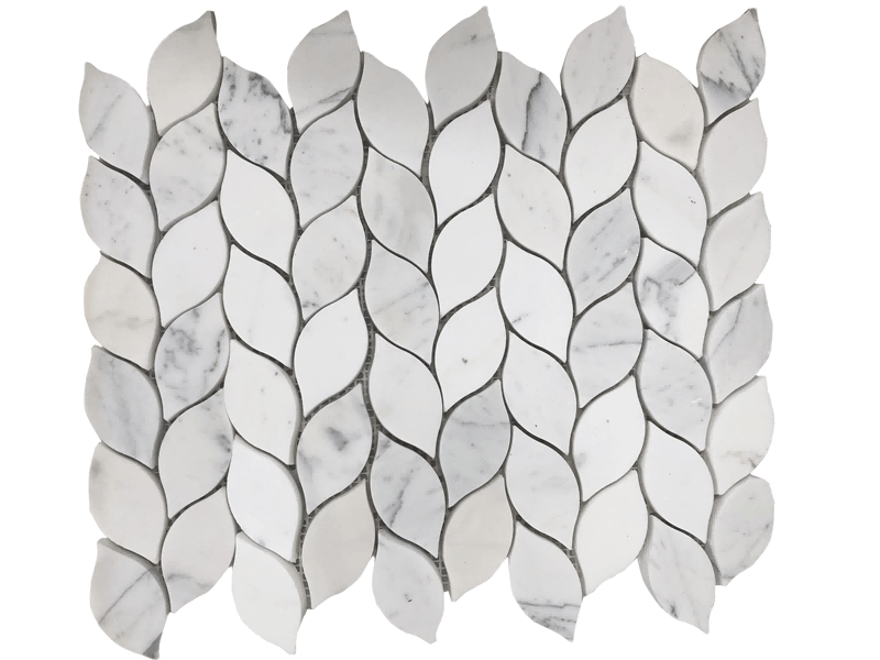 https://www.wanpomosaic.com/best-bianco-carrara-white-marble-mosaic-pattern-waterjet-leaf-tiles-product/