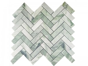 https://www.wanpomosaic.com/hot-sale-green-herringbone-marble-mosaic-tile-for-bathroomkitchen-product/