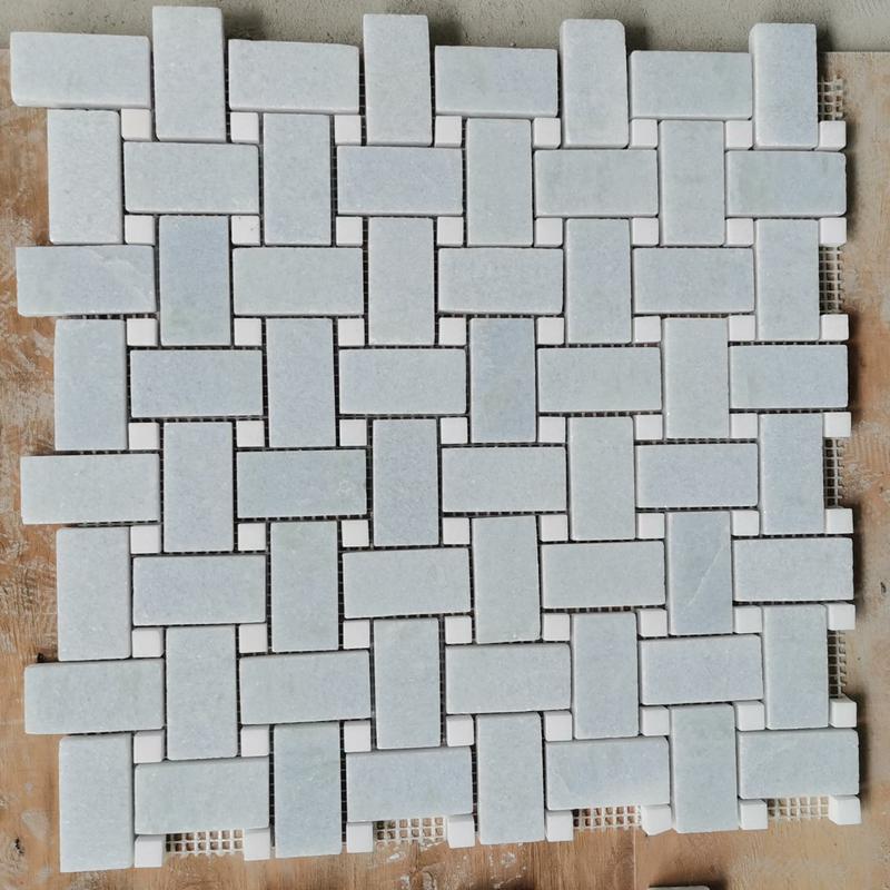 https://www.wanpomosaic.com/blue-and-white-marble-color-basket-weave-mosaic-stone-wallfloor-tile-product/