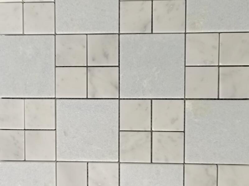 Blue And White Mosaic Wall Tiles Square Marble Mosaic Tile Factory Supply (6)